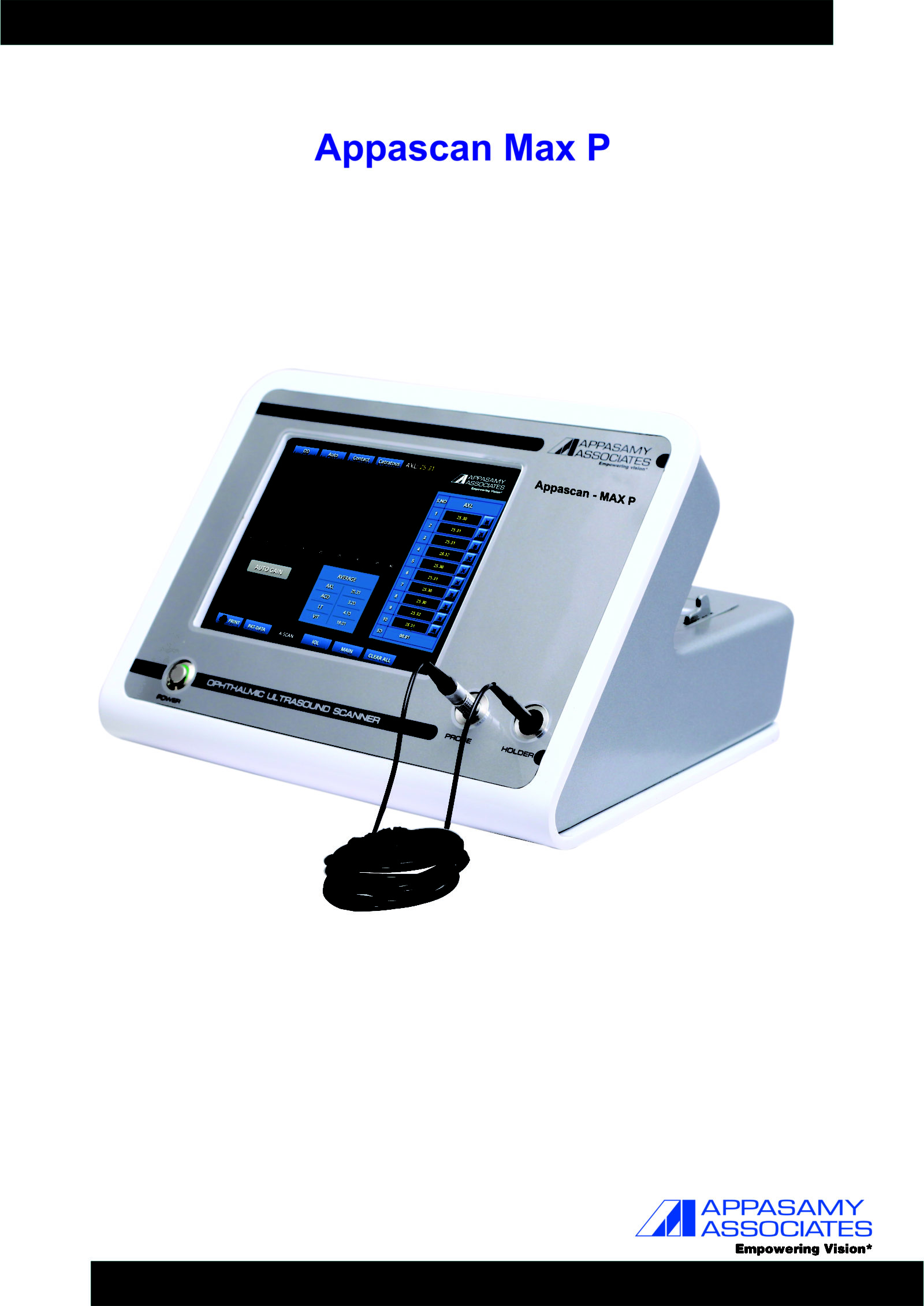 Ultrasound Pachymeter