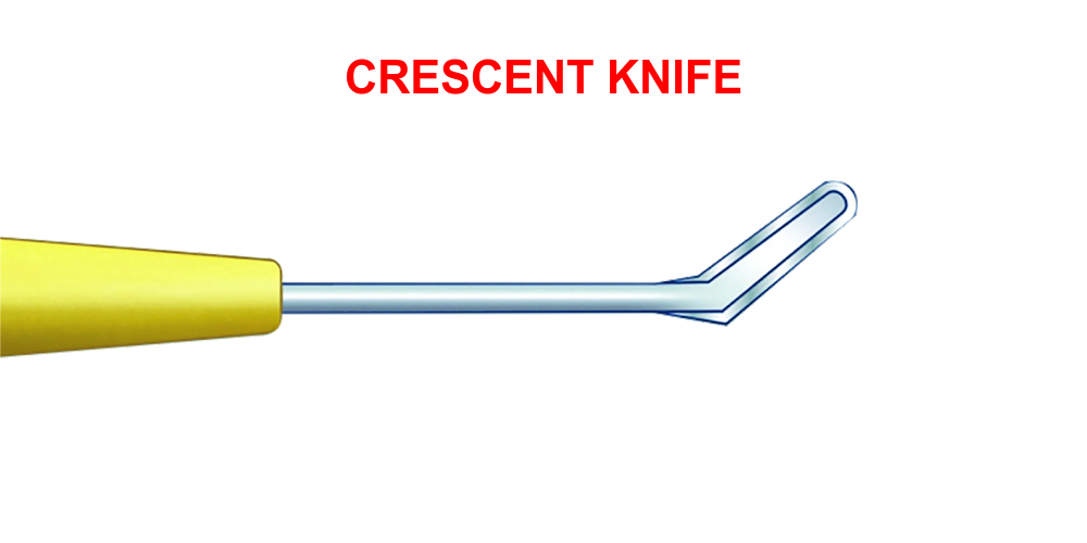 Crescent Knife 2.1, 2.6mm, Angled, Bevel-up
