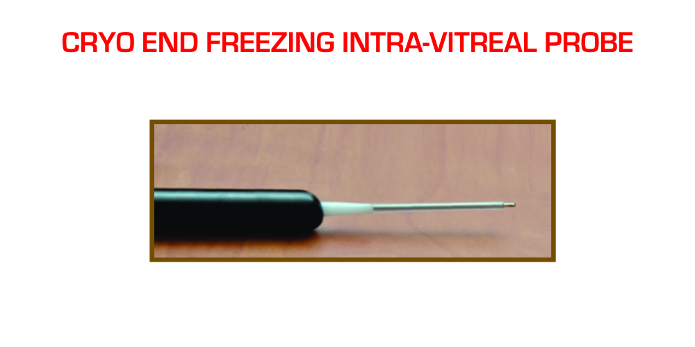 Cryo End Freezing Intra-Vitreal Probe