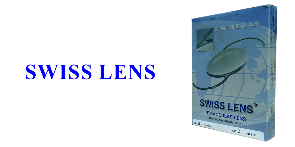 SWISS LENS: Square Edged Single Piece, Optic Diameter 6.00mm, Overall Length 12.50mm, C Loop with 2 Position Holes